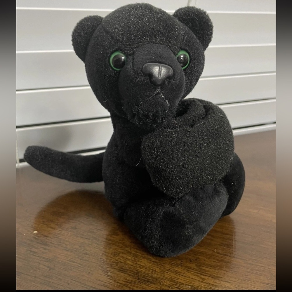 Wild Republic Huggers Black Panther Cat 9" Plush Slap Bracelet Animal Toy cl